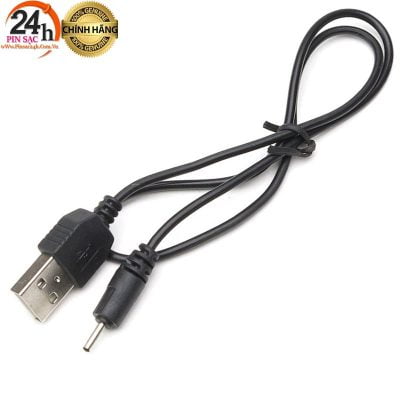Cáp sạc USB chân kim DC2.0 cho nokia ,máy tàu và sạc các loại đèn pin